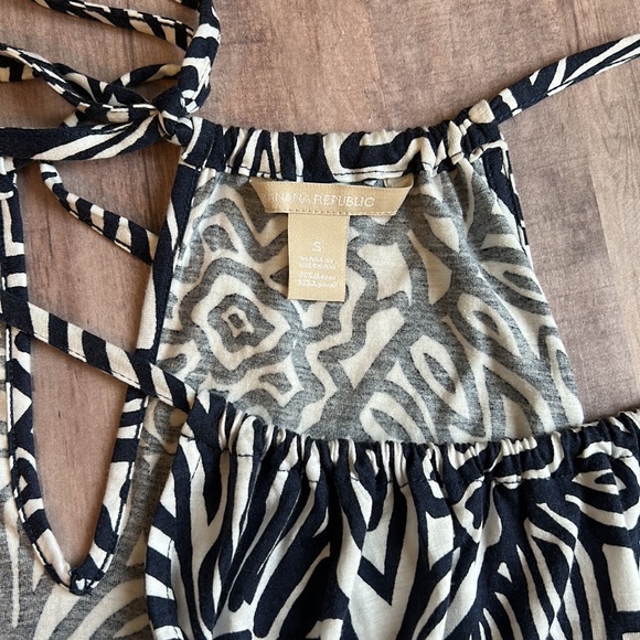 Banana Republic Navy and white Tie back Tank Top - Picture 7 of 7